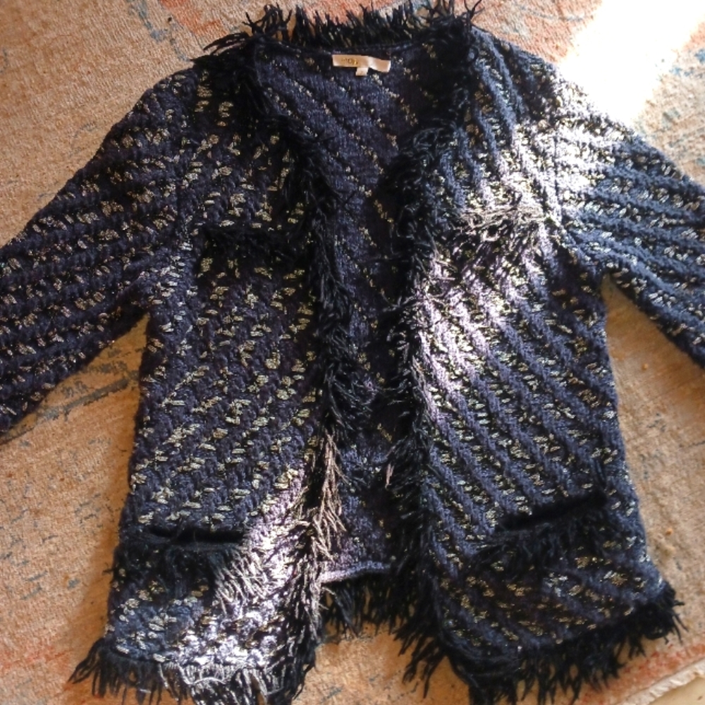 Maje Chanel style boucle sweater sz Medium